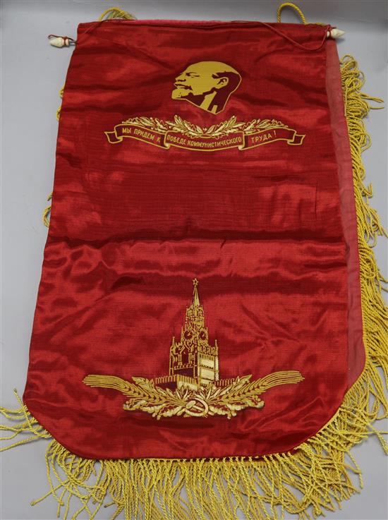 Three Russian banners